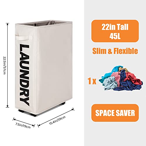 Caroeas 22" Slim Laundry Basket with Stand for Home Use
| Caroeas Foldable Waterproof Laundry Hamper on Wheels
| Caroea